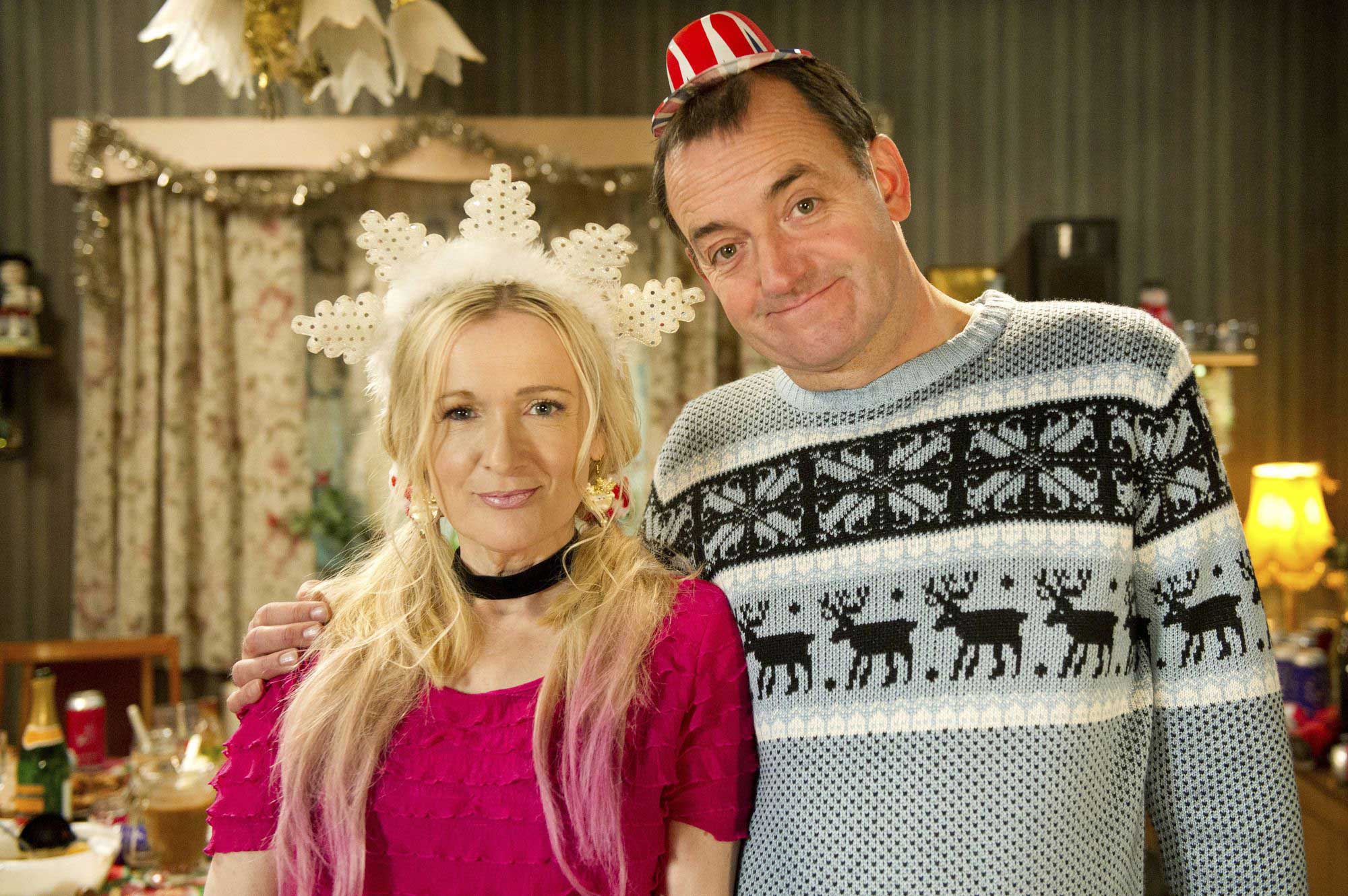 The Royle Family: Caroline Aherne and Craig Cash as Denise and Dave Best