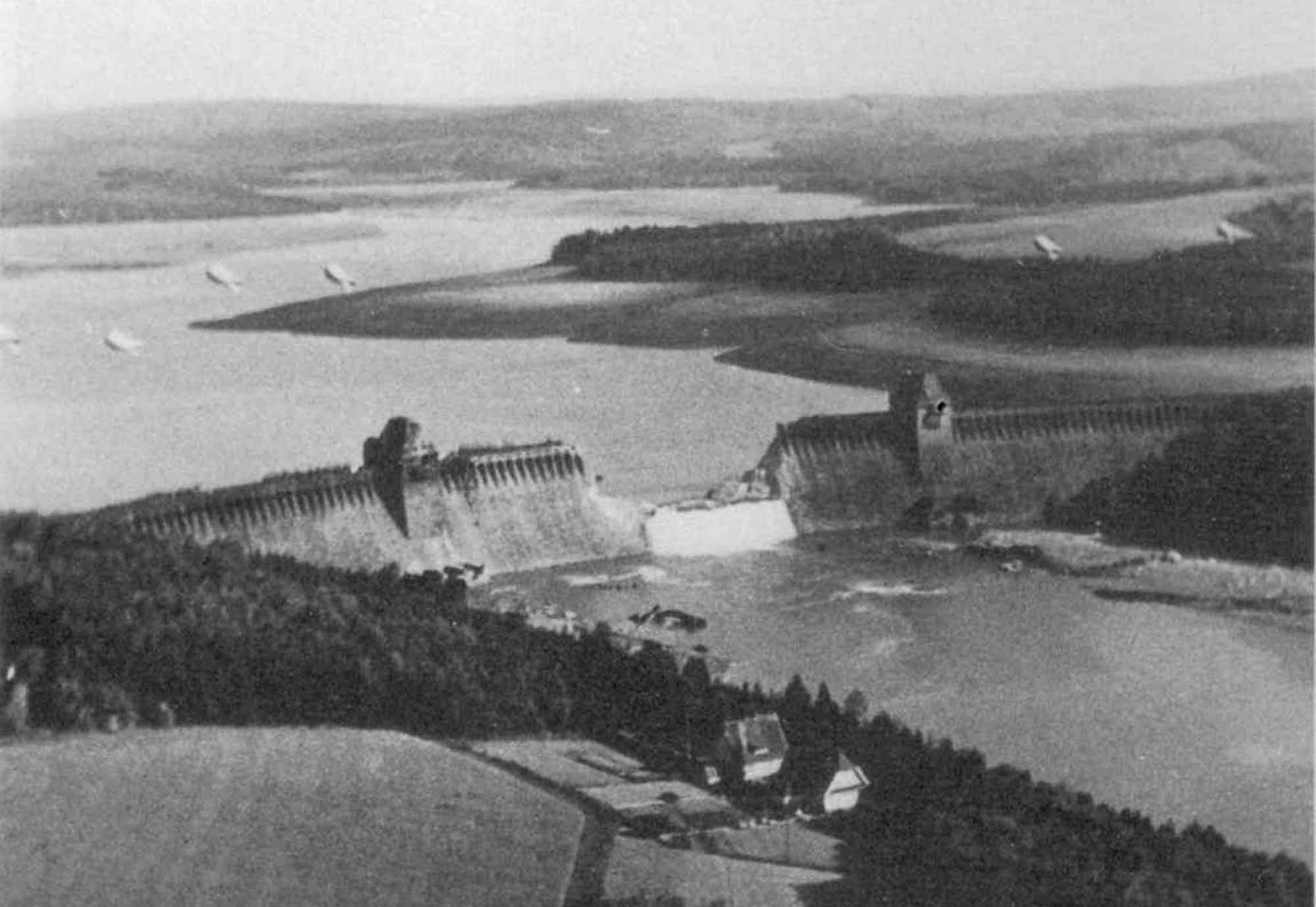 The breached Mohne dam